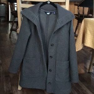 Lands End Cozy Boucle Fleece coat